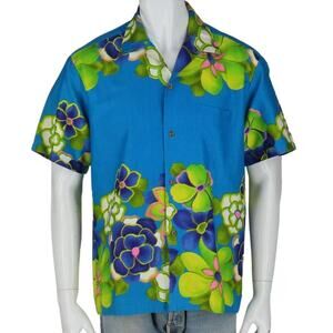 Vintage Hawaii Floral Aloha Shirt M